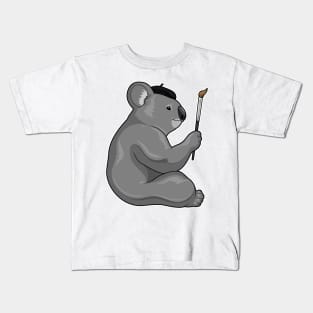 Koala Painting Paint brush Kids T-Shirt